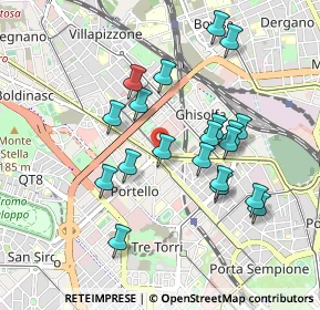 Mappa Via Caracciolo, 20149 Milano MI, Italia (0.8615)