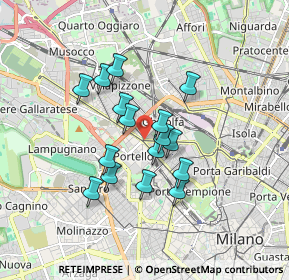 Mappa Via Caracciolo, 20149 Milano MI, Italia (1.34063)