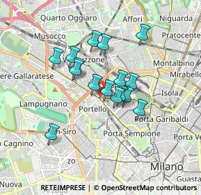 Mappa Via Caracciolo, 20149 Milano MI, Italia (1.3175)