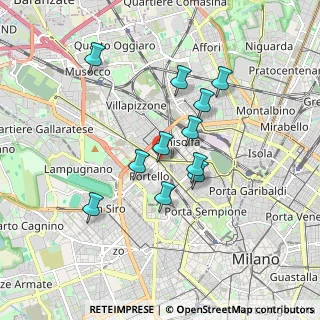 Mappa Via Caracciolo, 20149 Milano MI, Italia (1.50545)