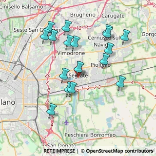 Mappa Via Amedeo Modigliani, 20054 Segrate MI, Italia (3.72444)