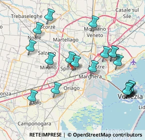 Mappa Via Unità, 30038 Spinea VE, Italia (9.0405)