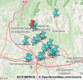 Mappa Via Torino, 37024 Negrar di Valpolicella VR, Italia (6.13529)