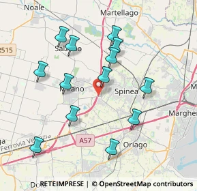 Mappa Via Villafranca, 30038 Mirano VE, Italia (3.77538)