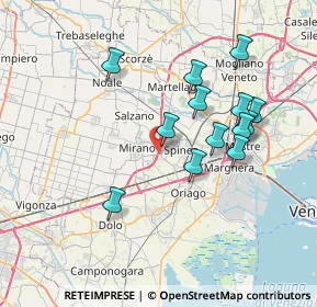 Mappa Via Villafranca, 30038 Mirano VE, Italia (6.86462)