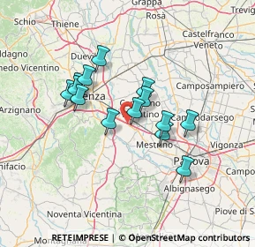 Mappa SS 11, 36040 Grisignano di , Italia (10.98143)