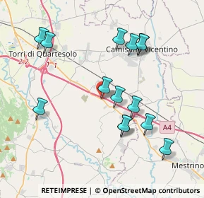 Mappa SS 11, 36040 Grisignano di , Italia (3.87571)