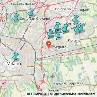 Mappa Via Martiri di Cefalonia, 20054 Segrate MI, Italia (4.39923)