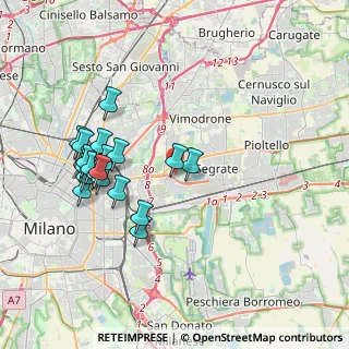 Mappa Via Martiri di Cefalonia, 20054 Segrate MI, Italia (3.8415)