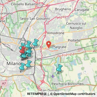 Mappa Via Martiri di Cefalonia, 20054 Segrate MI, Italia (4.73167)
