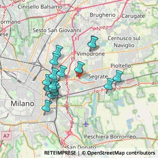 Mappa Via Martiri di Cefalonia, 20054 Segrate MI, Italia (3.37375)