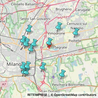 Mappa Via Martiri di Cefalonia, 20054 Segrate MI, Italia (4.51467)