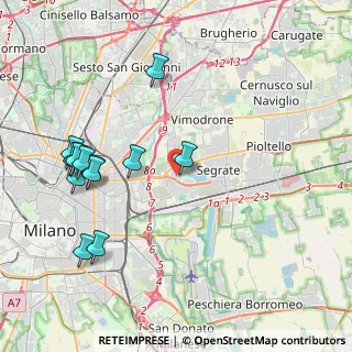Mappa Via Redecesio, 20090 Segrate MI, Italia (4.53385)