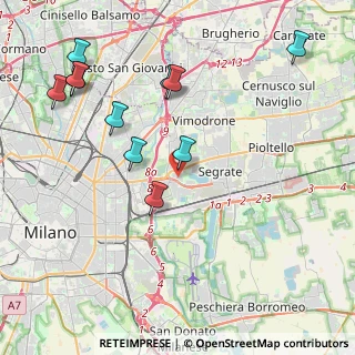 Mappa Via Martiri di Cefalonia, 20054 Segrate MI, Italia (4.60273)