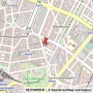 Mappa Via Ippolito Rosellini,  2, 20124 Milano, Milano (Lombardia)