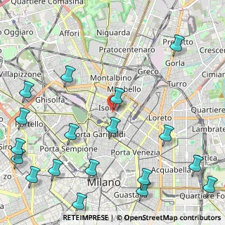 Mappa COPERNICO Isola for, 20124 Milano MI, Italia (3.14444)