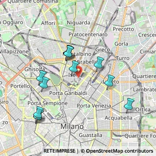 Mappa COPERNICO Isola for, 20124 Milano MI, Italia (2.03833)