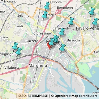 Mappa Via Arnaldo Fusinato, 30171 Venezia VE, Italia (2.23)