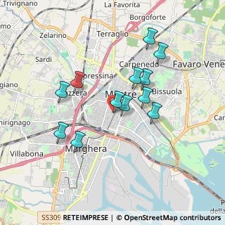 Mappa Via Arnaldo Fusinato, 30171 Venezia VE, Italia (1.5875)