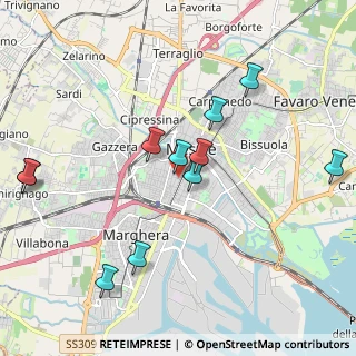 Mappa Via Arnaldo Fusinato, 30171 Venezia VE, Italia (2.07909)