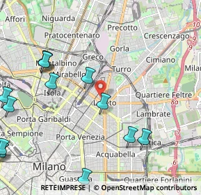 Mappa Via Beroldo, 20127 Milano MI, Italia (2.91429)