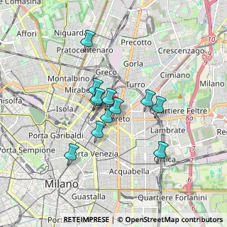 Mappa Via Beroldo, 20127 Milano MI, Italia (1.28917)