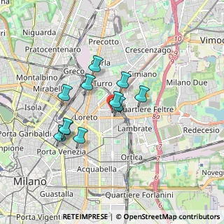 Mappa Via Privata Mario Bianco, 20131 Milano MI, Italia (1.41818)