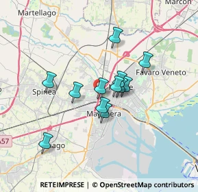 Mappa Viadotto Miranese, 30174 Venezia VE, Italia (2.52167)