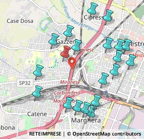 Mappa Viadotto Miranese, 30174 Venezia VE, Italia (1.125)