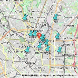 Mappa Via Privata Leopoldo Gasparotto, 20124 Milano MI, Italia (1.545)