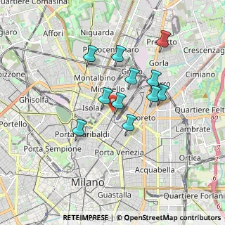 Mappa Via Privata Leopoldo Gasparotto, 20124 Milano MI, Italia (1.43636)