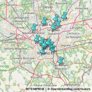Mappa Via Privata Leopoldo Gasparotto, 20124 Milano MI, Italia (5.08133)