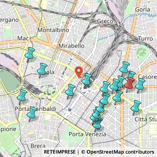 Mappa Via Privata Leopoldo Gasparotto, 20124 Milano MI, Italia (1.2525)