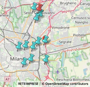 Mappa Via Privata Ofanto, 20134 Milano MI, Italia (3.87333)