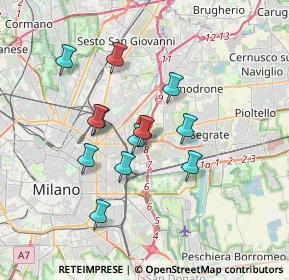 Mappa Via Privata Ofanto, 20134 Milano MI, Italia (3.01667)