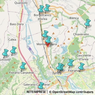 Mappa Via Adriano Olivetti, 10016 Montalto Dora TO, Italia (2.84308)