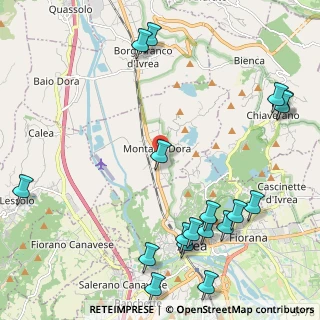 Mappa Via Adriano Olivetti, 10016 Montalto Dora TO, Italia (2.87833)