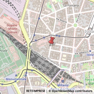 Mappa Via Cola Montano, 9, 20159 Milano, Milano (Lombardia)