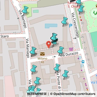 Mappa Via Durazzo, 20134 Milano MI, Italia (0.07308)