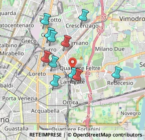 Mappa Via Durazzo, 20134 Milano MI, Italia (1.64364)