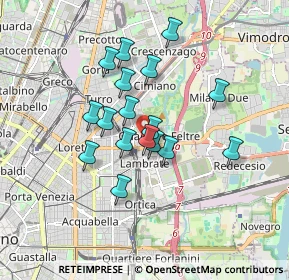 Mappa Via Durazzo, 20134 Milano MI, Italia (1.39176)