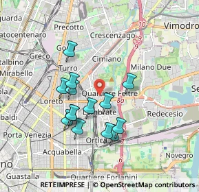 Mappa Via Durazzo, 20134 Milano MI, Italia (1.54786)
