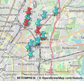 Mappa Via Durazzo, 20134 Milano MI, Italia (1.58429)