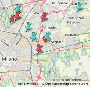 Mappa Via Per, 20090 Segrate MI, Italia (4.56727)