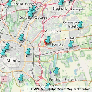 Mappa Via Per, 20090 Segrate MI, Italia (6.4145)