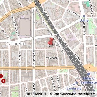 Mappa Via Adolfo Wildt, 42874, 20131 Milano, Milano (Lombardia)
