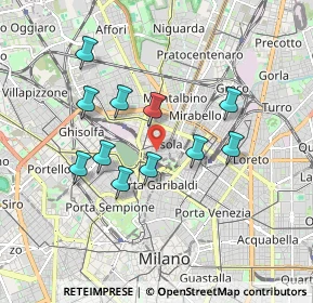 Mappa Via Jacopo dal Verme, 20159 Milano MI, Italia (1.58727)