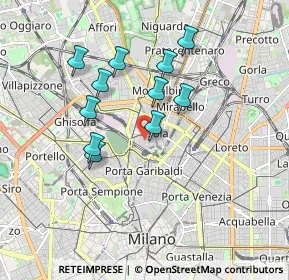 Mappa Via Jacopo dal Verme, 20159 Milano MI, Italia (1.56545)