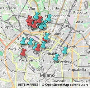 Mappa Via Jacopo dal Verme, 20159 Milano MI, Italia (1.551)