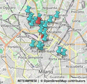 Mappa Via Jacopo dal Verme, 20159 Milano MI, Italia (1.48316)
